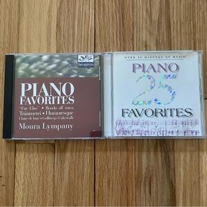 Bundle (2) Used Piano Favorites music cds